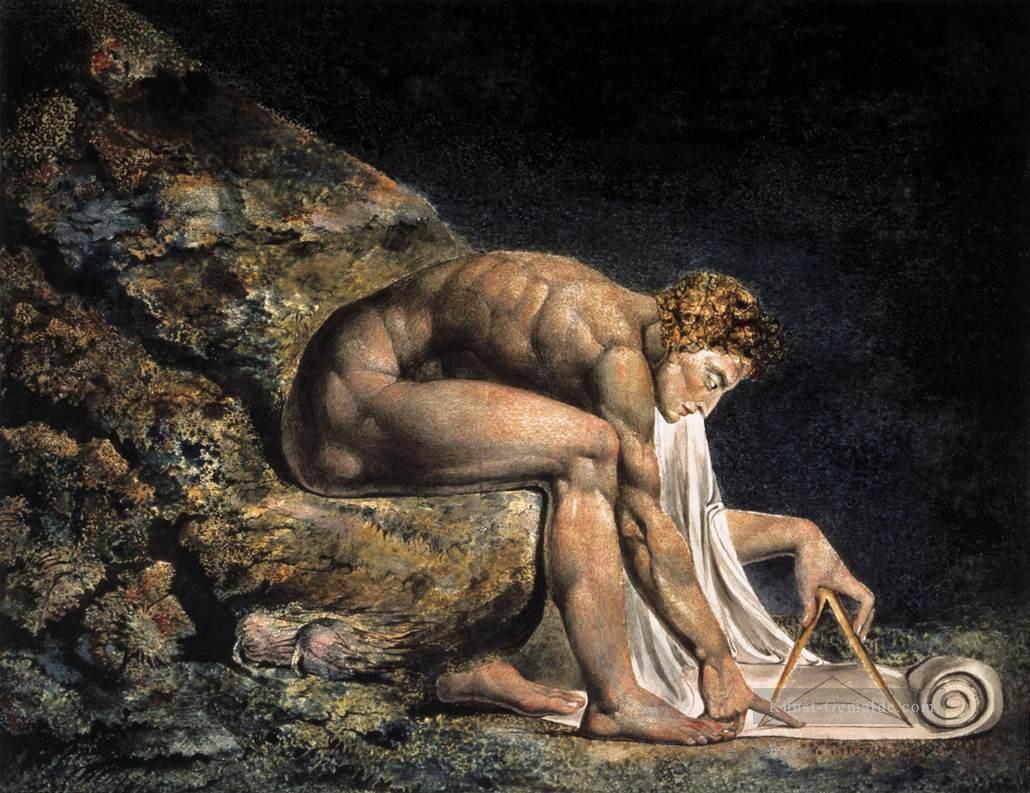 Isaac Newton Romantik romantische Age William Blake Ölgemälde